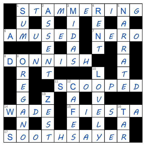 puzzle page crossword 10 may 2025 answer