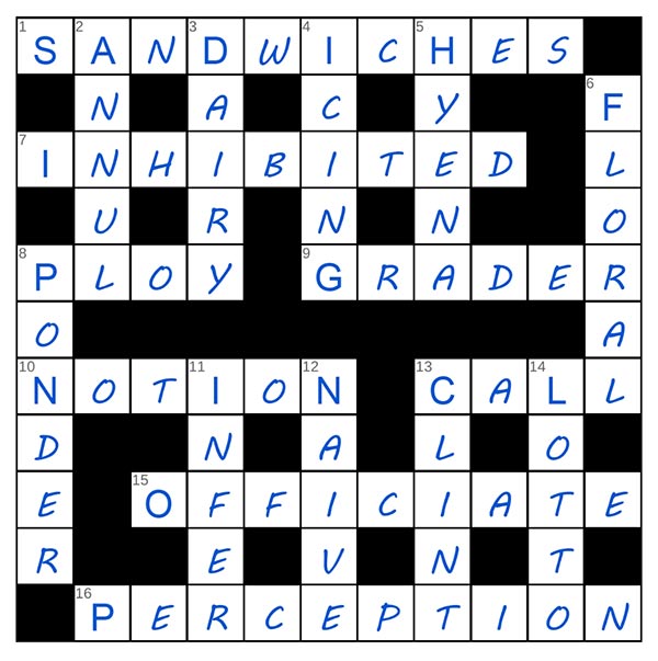 puzzle page crossword 12 june 2025 answer