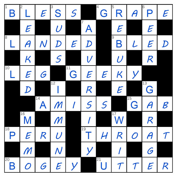 puzzle page crossword 12 may 2025 answer