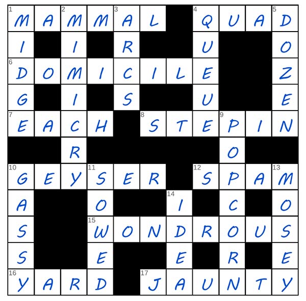 puzzle page crossword 13 august 2025 answer