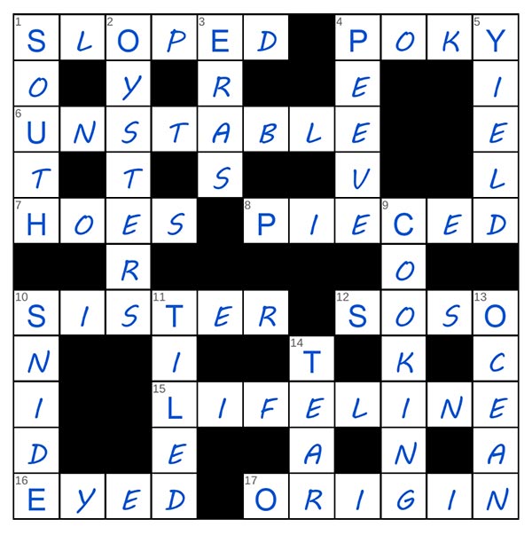 puzzle page crossword 14 june 2025 answer