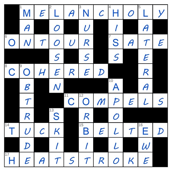 puzzle page crossword 16 june 2025 answer