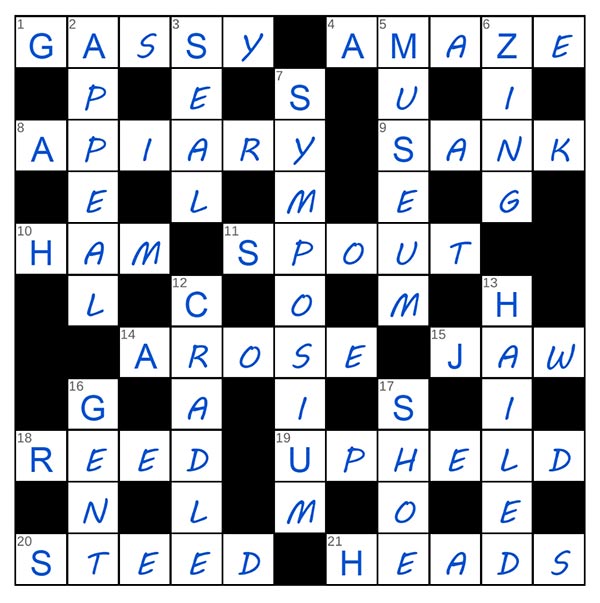 puzzle page crossword 16 may 2025 answer
