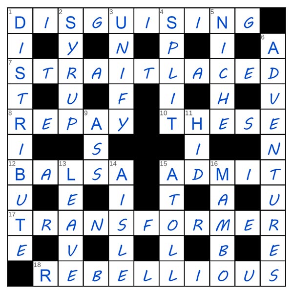 puzzle page crossword 17 june 2025 answer