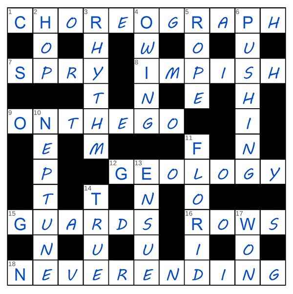puzzle page crossword 19 may 2025 answer