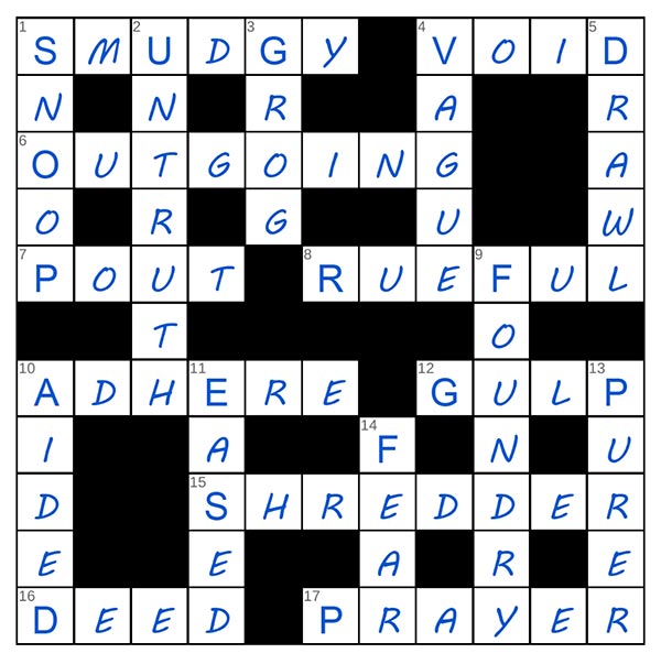 puzzle page crossword 22 may 2025 answer