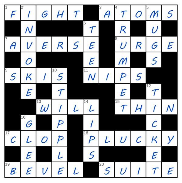 puzzle page crossword 23 june 2025 answer