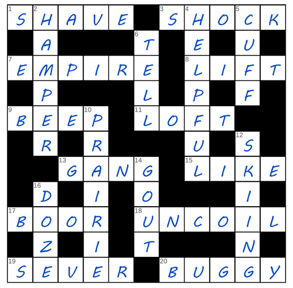 puzzle page crossword 27 august 2025 answer