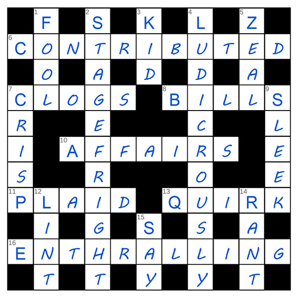 puzzle page crossword 3 july 2025 answer