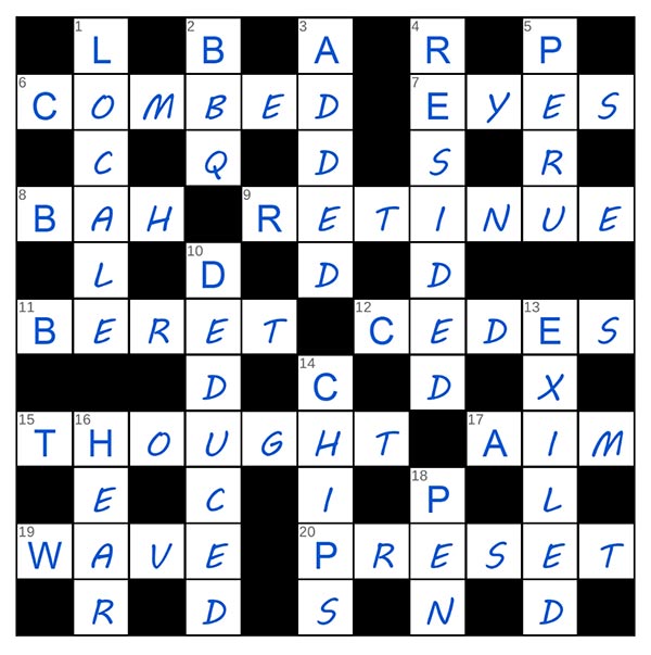 puzzle page crossword 3 june 2025 answer