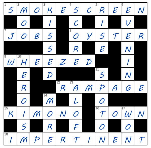 puzzle page crossword 30 august 2025 answer