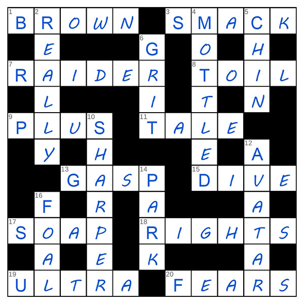 puzzle page crossword 5 may 2025 answer