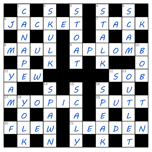 puzzle page crossword 6 may 2025 answer